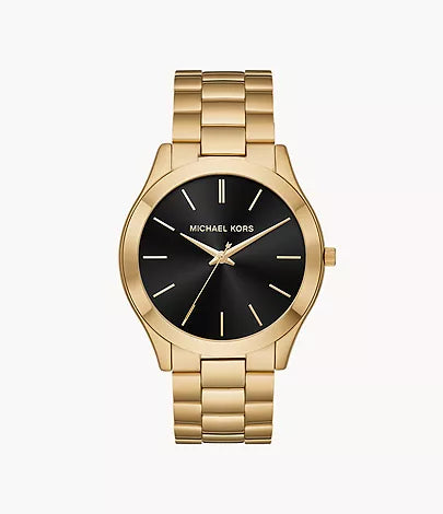 Michael Kors Men's Slim Runway Gold-Tone Watch